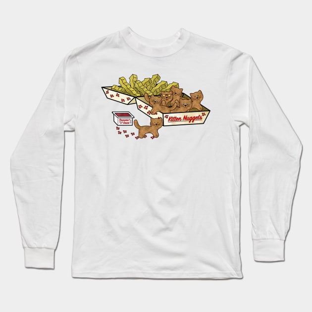 Kitten Nuggets Long Sleeve T-Shirt by BoonieDunes